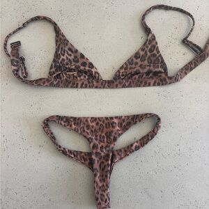 Leopard Print Bikini Set